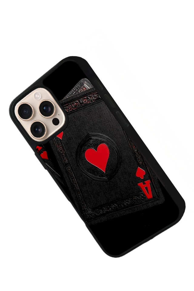 iPhone 14 Pro Uyumlu Kart Tasarımlı Glossy Premium Kılıf