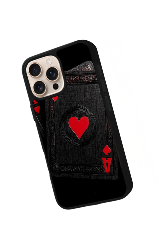 iPhone 14 Pro Uyumlu Kart Tasarımlı Glossy Premium Kılıf
