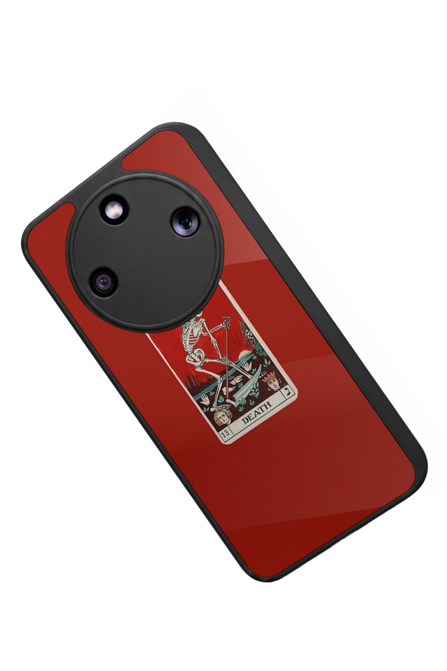 Honor Magic 8 Lite Uyumlu Kirmizi Tasarımlı Glossy Premium Kılıf