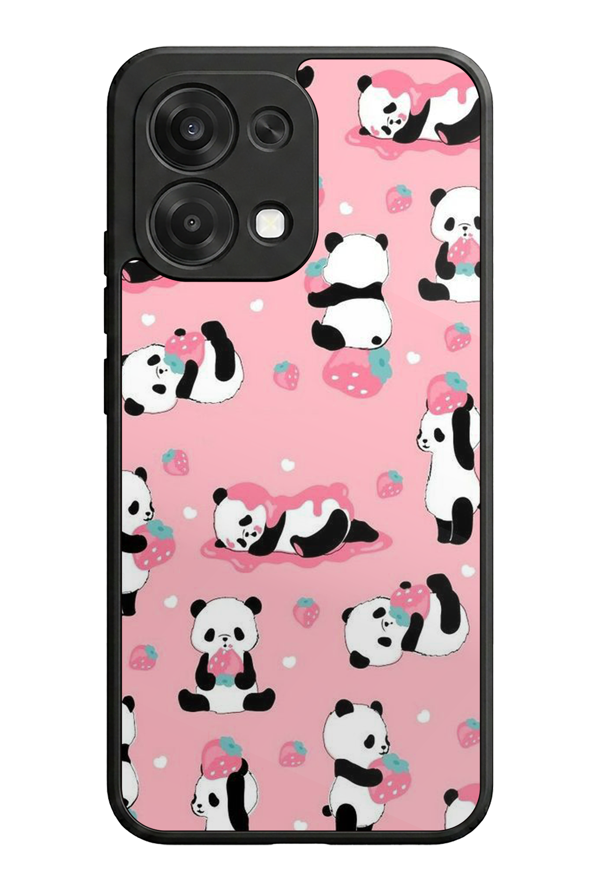 Oppo A6 Pro Uyumlu Panda Tasarımlı Glossy Premium Kılıf