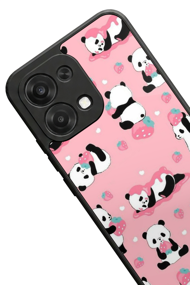 Oppo A6 Pro Uyumlu Panda Tasarımlı Glossy Premium Kılıf