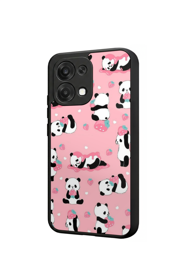 Oppo A6 Pro Uyumlu Panda Tasarımlı Glossy Premium Kılıf