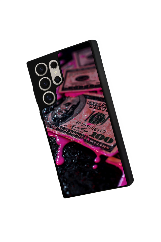 Samsung Galaxy S24 Ultra Uyumlu Para Tasarımlı Glossy Premium Kılıf