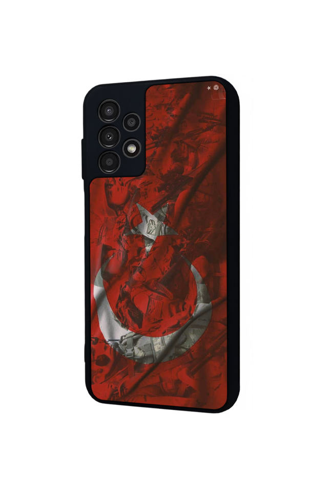 Samsung Galaxy A13 Uyumlu Türk Bayragi Tasarımlı Glossy Premium Kılıf