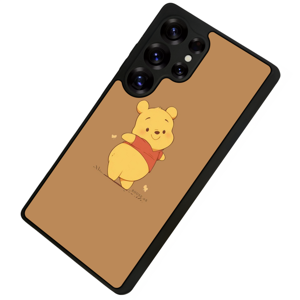 Samsung Galaxy S25 Ultra Uyumlu Winnie Tasarımlı Glossy Premium Kılıf