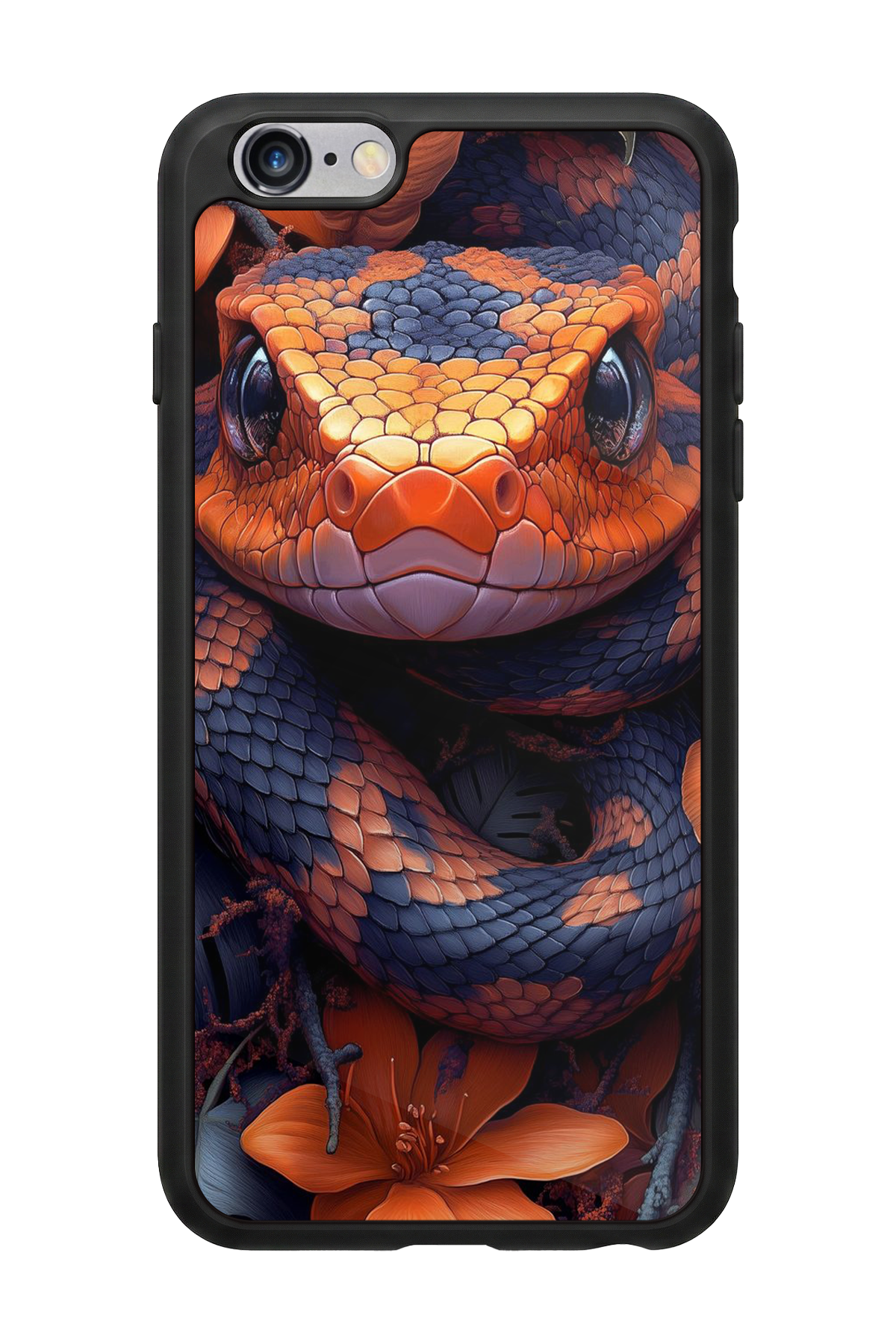iPhone 6 Plus Uyumlu Yılan Tasarımlı Glossy Premium Kılıf