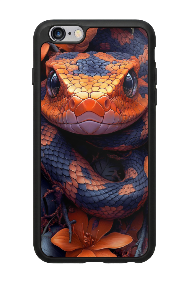 iPhone 6 Plus Uyumlu Yılan Tasarımlı Glossy Premium Kılıf