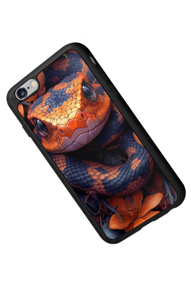 iPhone 6 Plus Uyumlu Yılan Tasarımlı Glossy Premium Kılıf