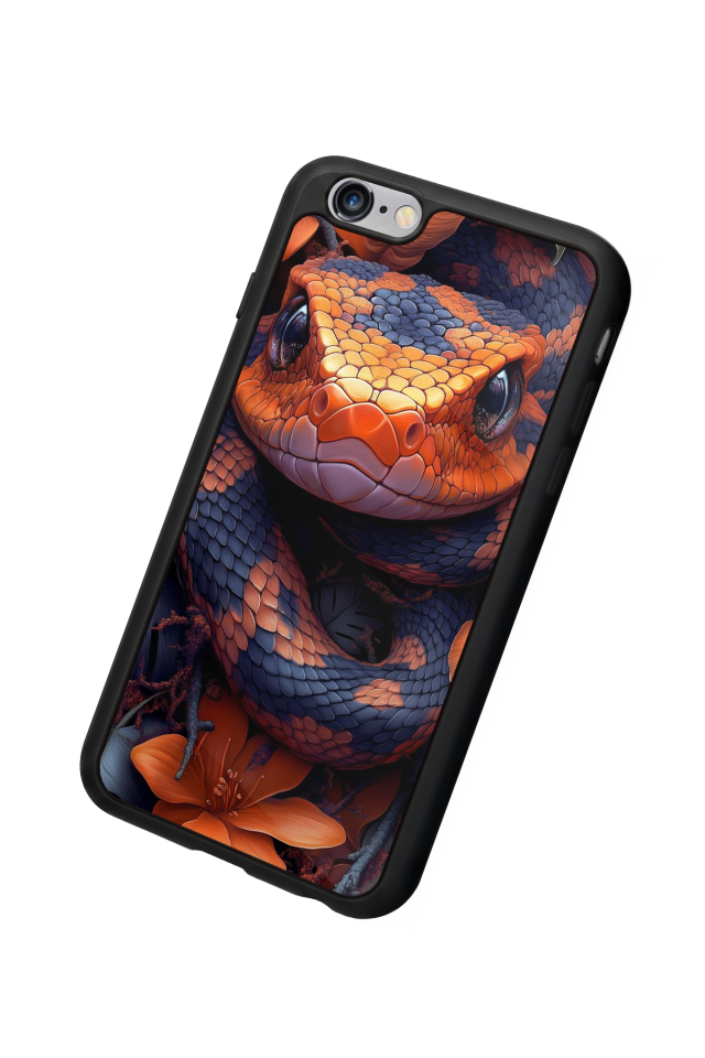 iPhone 6 Plus Uyumlu Yılan Tasarımlı Glossy Premium Kılıf