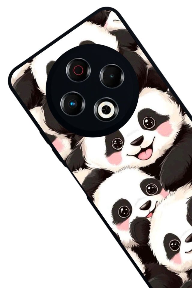 Tecno Spark 30 Uyumlu Panda Tasarımlı Glossy Premium Kılıf