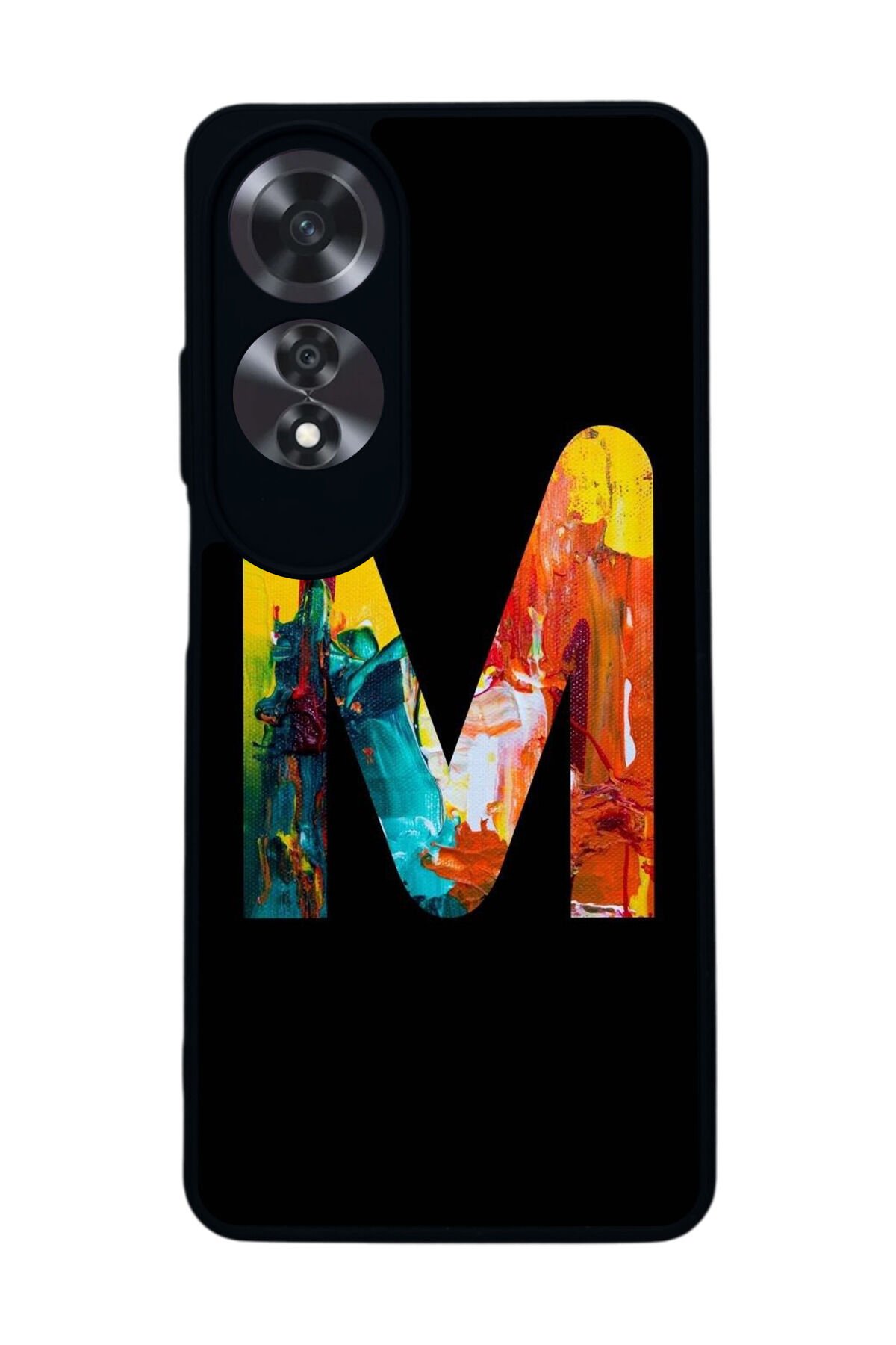 Oppo A60 Mat Siyah uyumlu Kılıf – Yumuşak Silikon, Koruyucu, Şok Emici Kapak