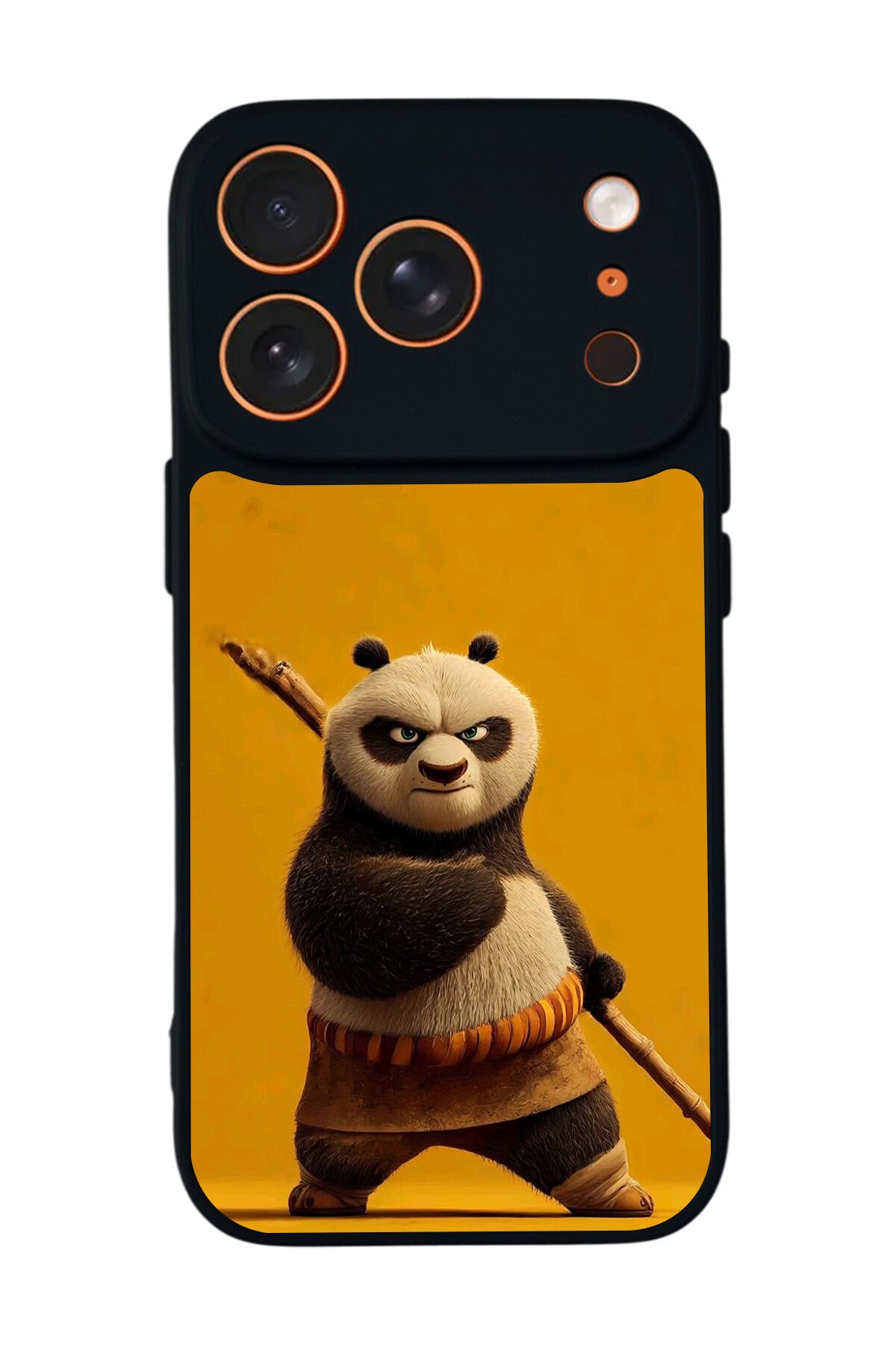 iPhone 17 Pro Uyumlu Kung Fu Panda Tasarımlı Glossy Premium Kılıf