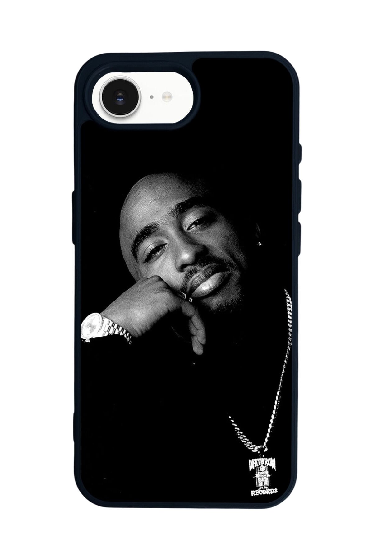 iPhone 16E Uyumlu Tupac Tasarımlı Glossy Premium Kılıf