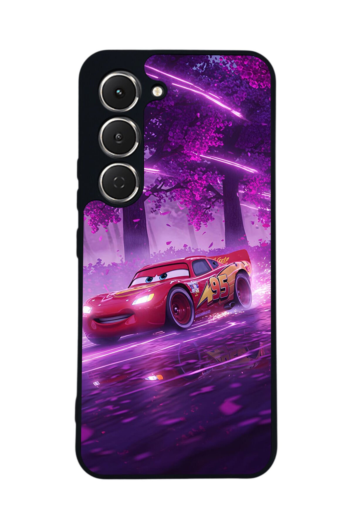 Tecno Spark 40 Pro Uyumlu Şimsek McQueen Tasarımlı Glossy Premium Kılıf