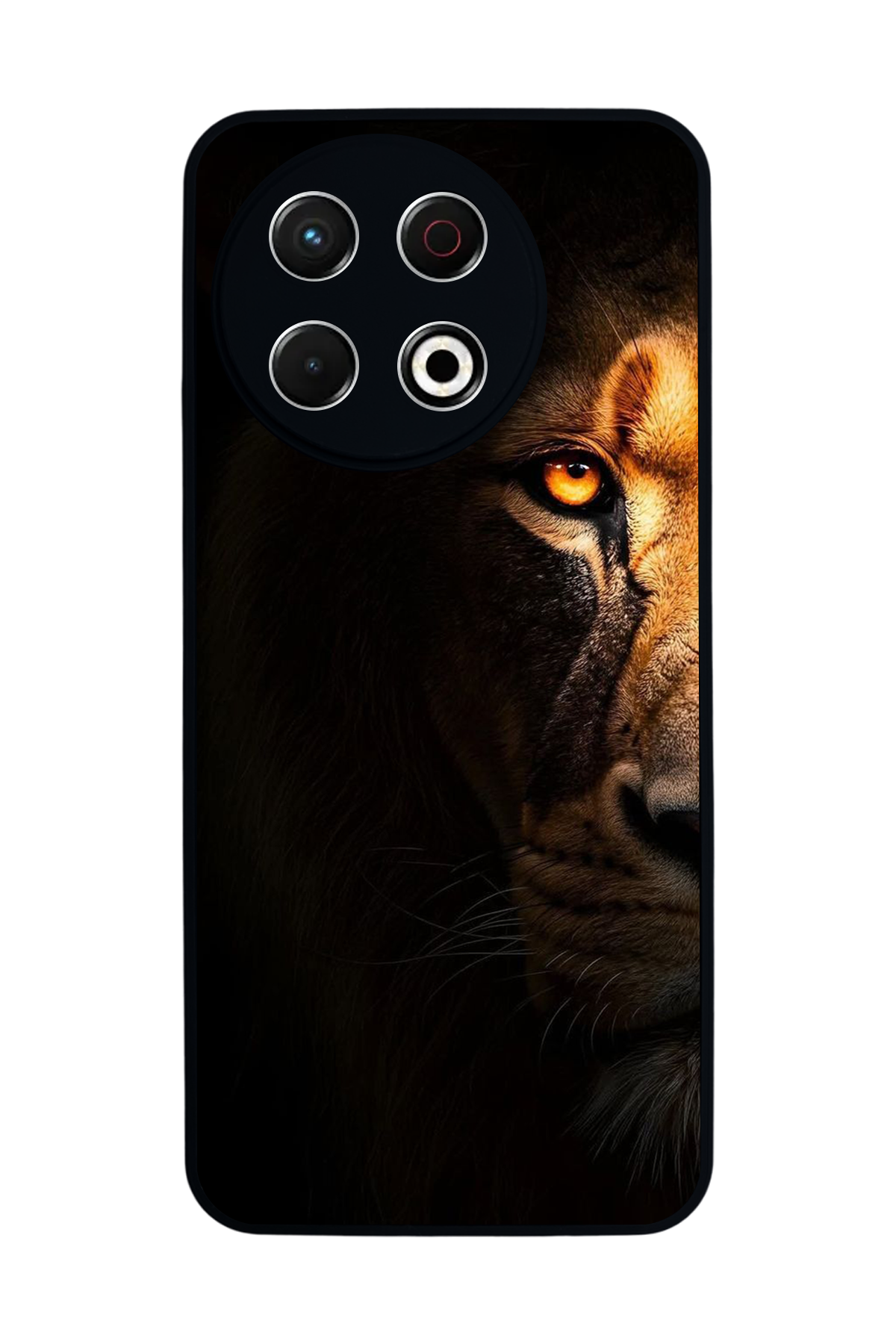 Tecno Spark 30 Pro Uyumlu Aslan Tasarımlı Glossy Premium Kılıf