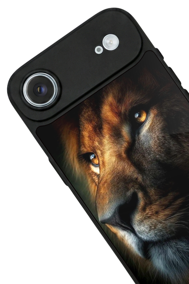 iPhone 17 Air Uyumlu Aslan Tasarımlı Glossy Premium Kılıf