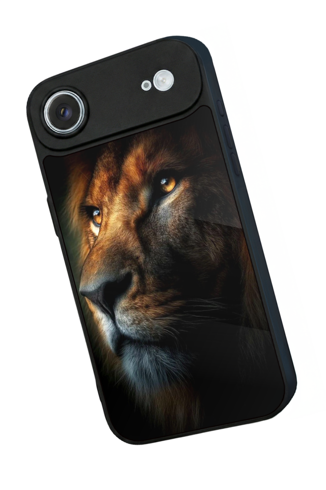 iPhone 17 Air Uyumlu Aslan Tasarımlı Glossy Premium Kılıf