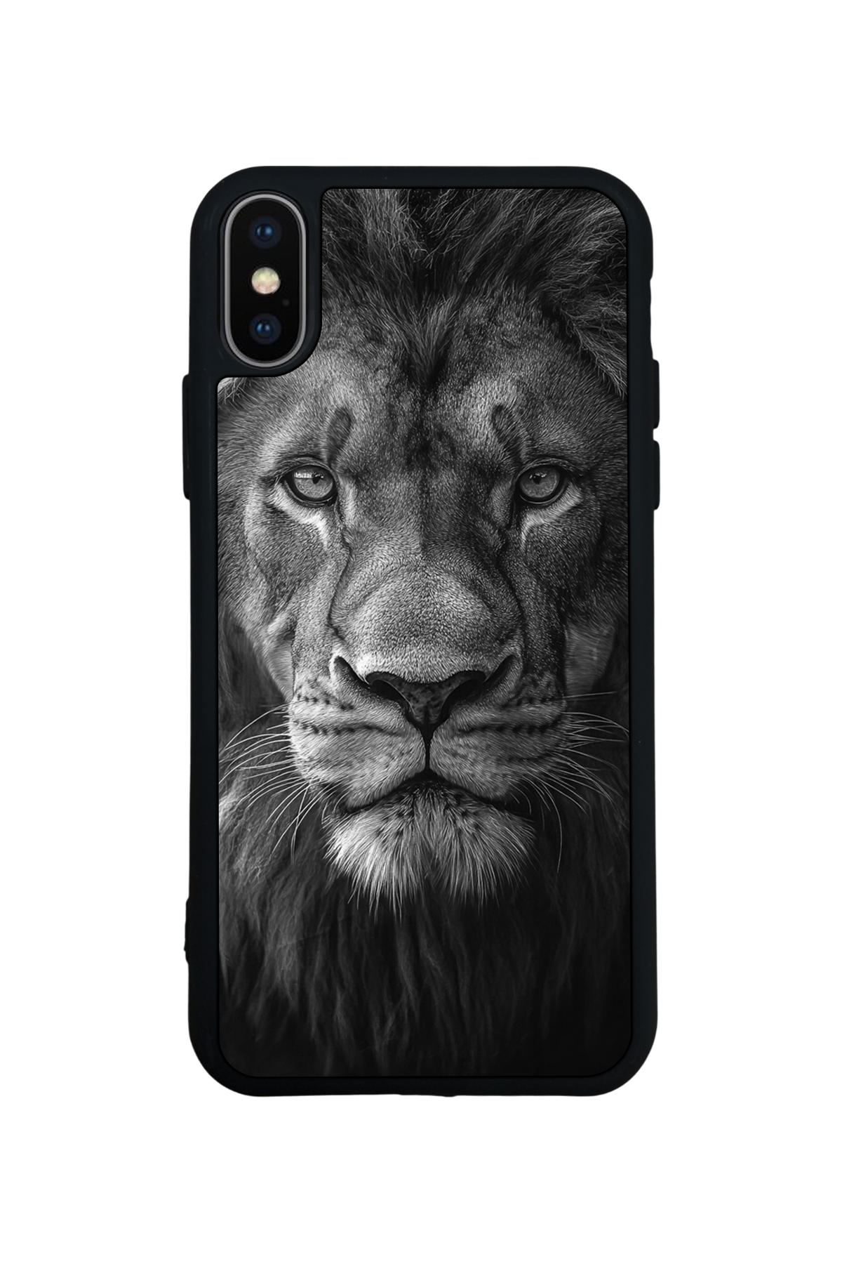iPhone X/ XS Uyumlu Aslan Tasarımlı Glossy Premium Kılıf