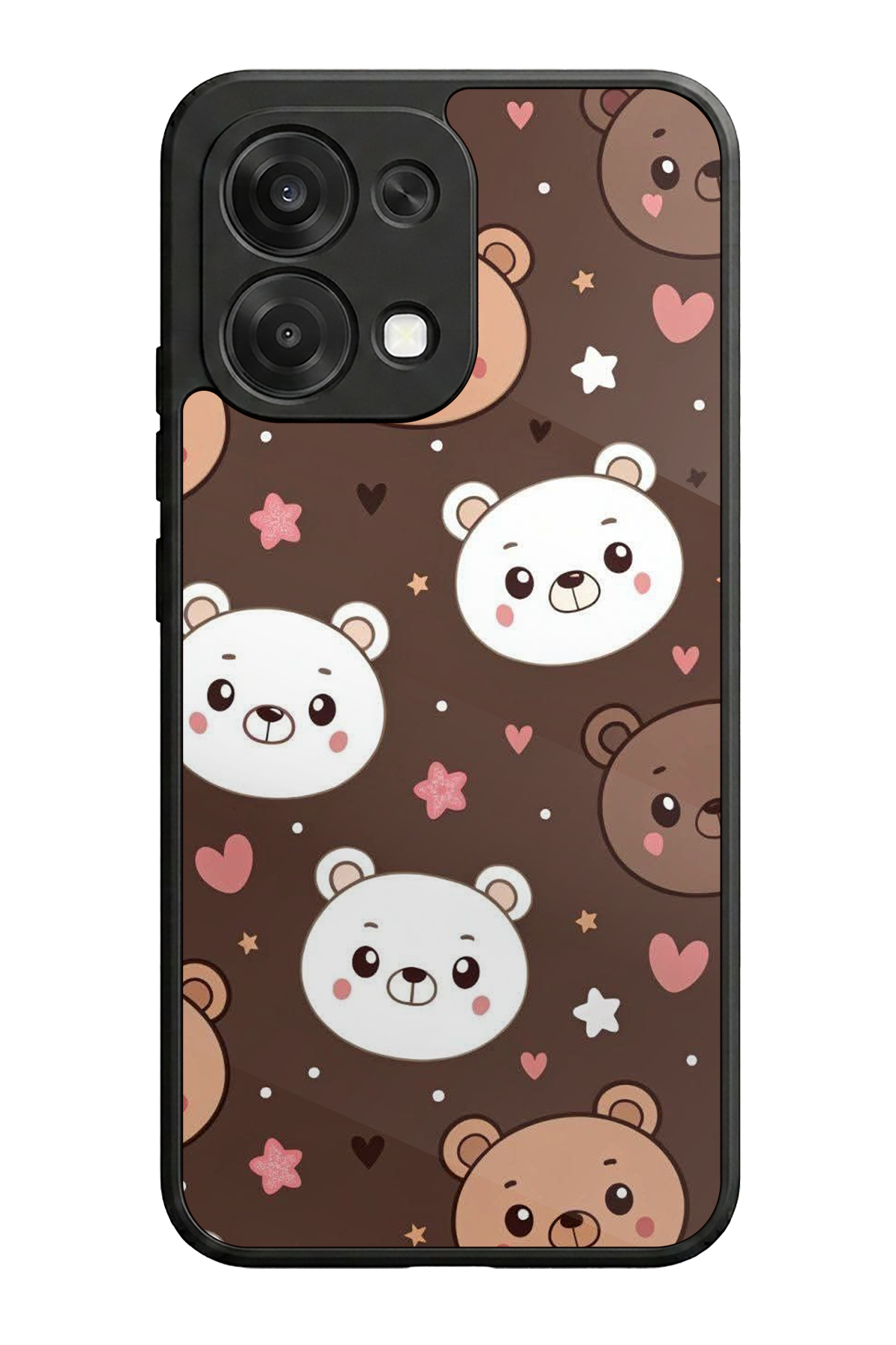 Oppo A6 Pro Uyumlu Ayı Tasarımlı Glossy Premium Kılıf