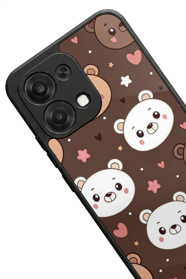 Oppo A6 Pro Uyumlu Ayı Tasarımlı Glossy Premium Kılıf