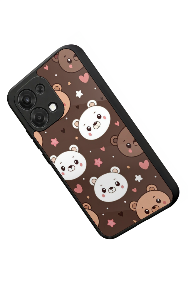 Oppo A6 Pro Uyumlu Ayı Tasarımlı Glossy Premium Kılıf