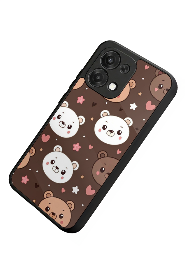 Oppo A6 Pro Uyumlu Ayı Tasarımlı Glossy Premium Kılıf