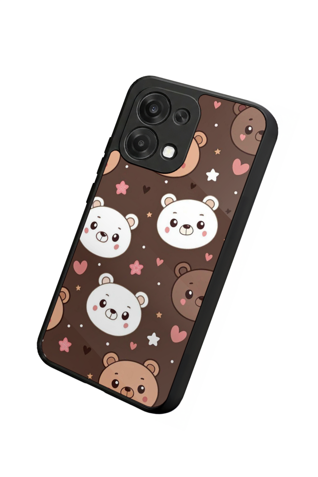 Oppo A6 Pro Uyumlu Ayı Tasarımlı Glossy Premium Kılıf