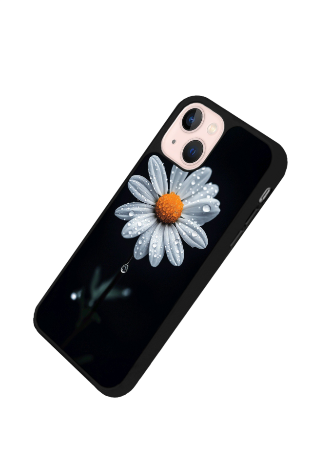 iPhone 15 Uyumlu Cicek Tasarımlı Glossy Premium Kılıf