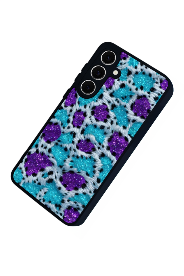 Samsung Galaxy S24 FE Uyumlu Hologram Leopar Tasarımlı Glossy Premium Kılıf