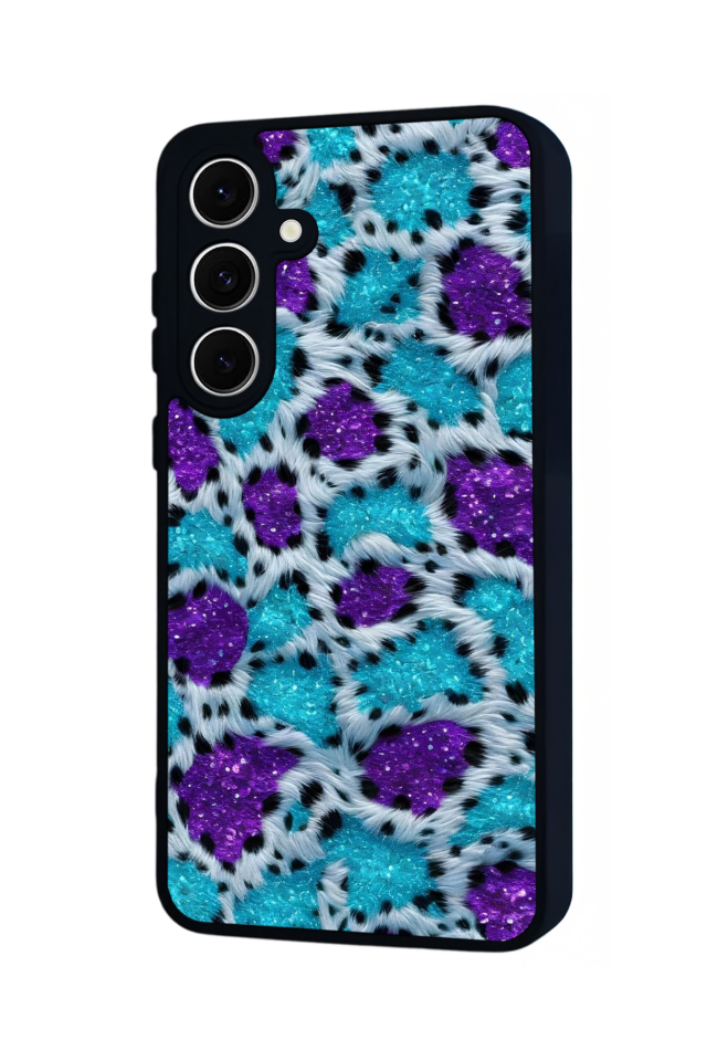 Samsung Galaxy S24 FE Uyumlu Hologram Leopar Tasarımlı Glossy Premium Kılıf