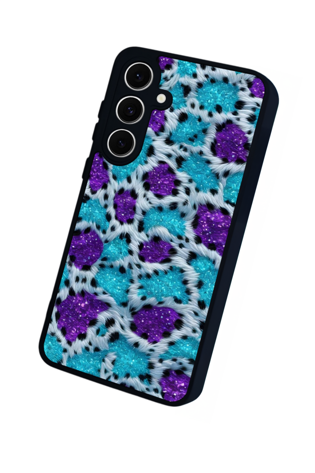 Samsung Galaxy S24 FE Uyumlu Hologram Leopar Tasarımlı Glossy Premium Kılıf