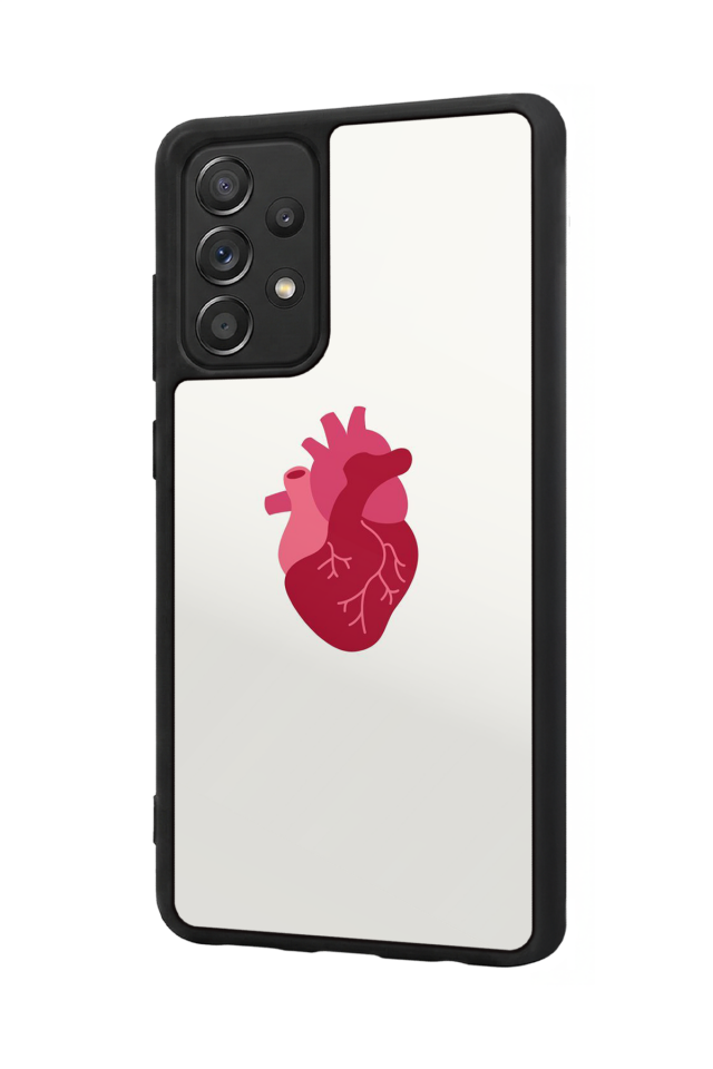 Samsung Galaxy A72 Uyumlu Kalp Love Tasarımlı Glossy Premium Kılıf