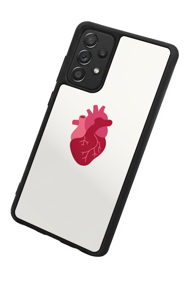 Samsung Galaxy A72 Uyumlu Kalp Love Tasarımlı Glossy Premium Kılıf
