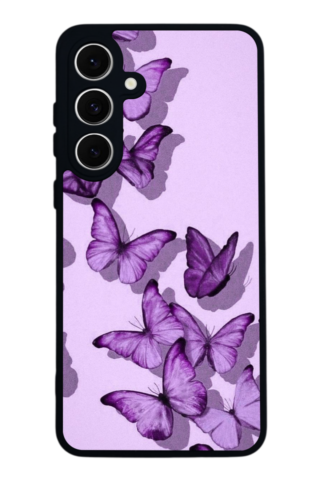 Samsung Galaxy A16 Uyumlu Kelebek Tasarımlı Glossy Premium Kılıf