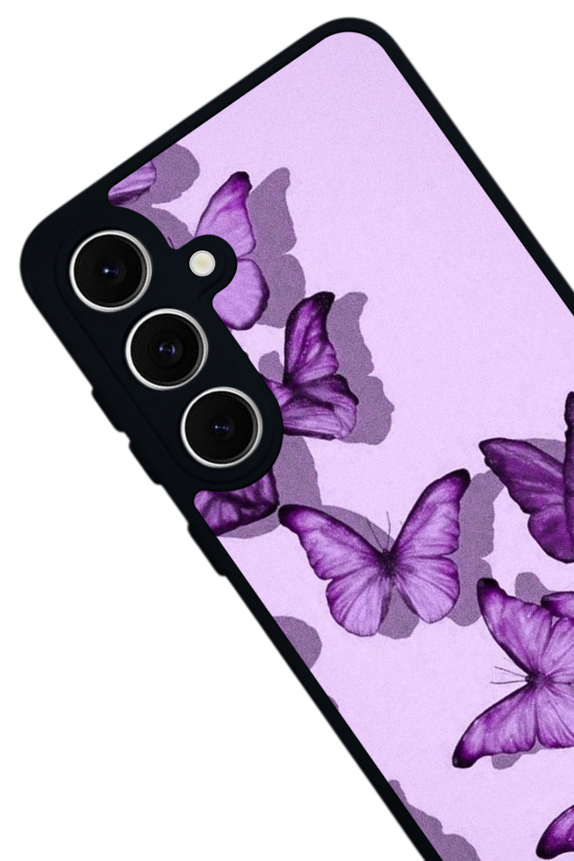 Samsung Galaxy A16 Uyumlu Kelebek Tasarımlı Glossy Premium Kılıf