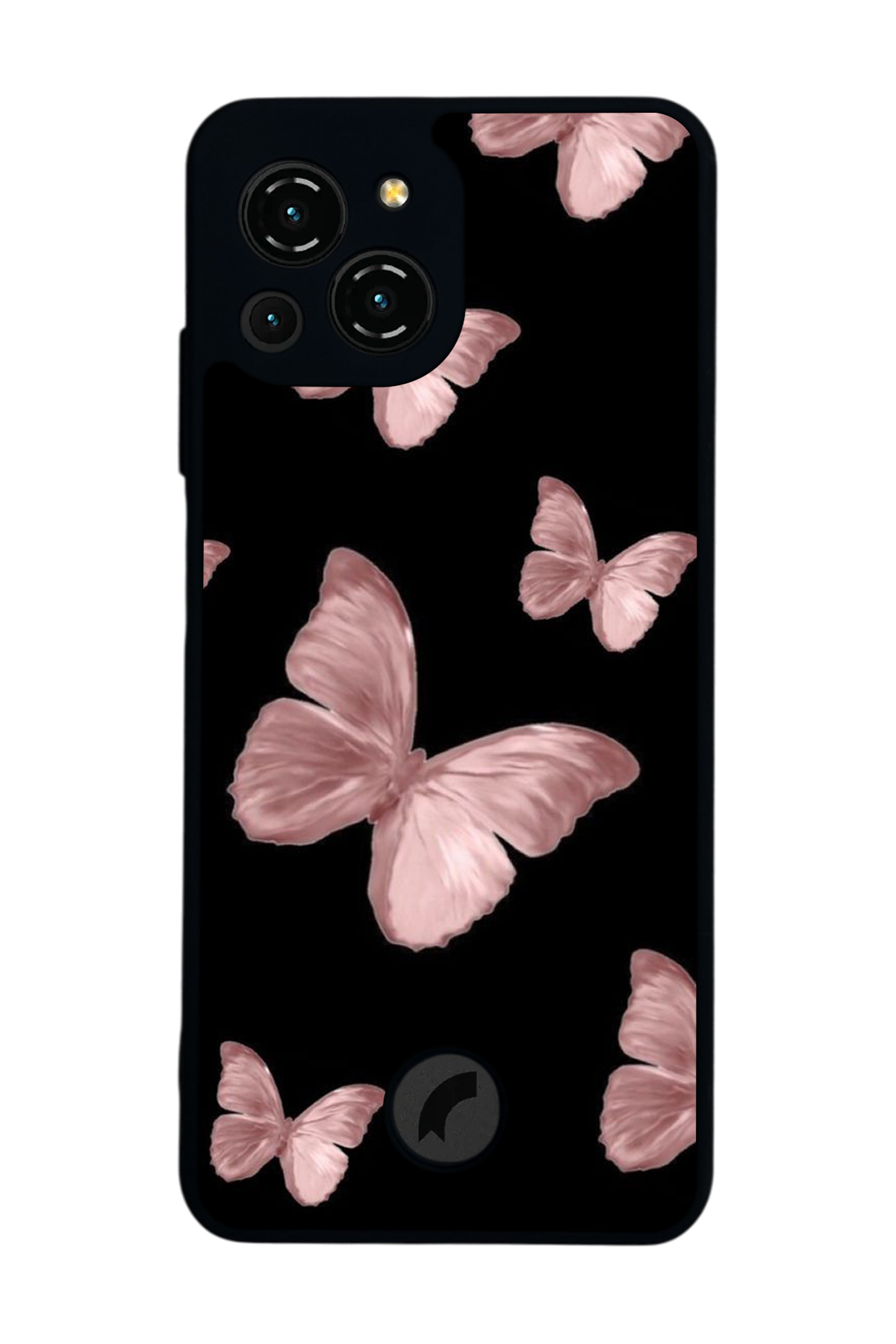 Reeder S23 Pro Max Uyumlu Kelebek Tasarımlı Glossy Premium Kılıf