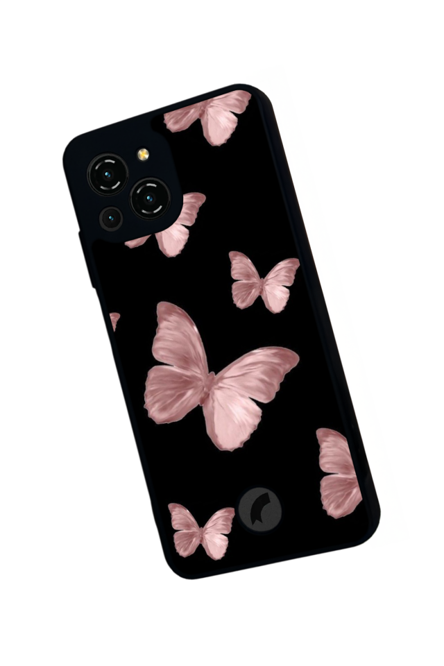 Reeder S23 Pro Max Uyumlu Kelebek Tasarımlı Glossy Premium Kılıf