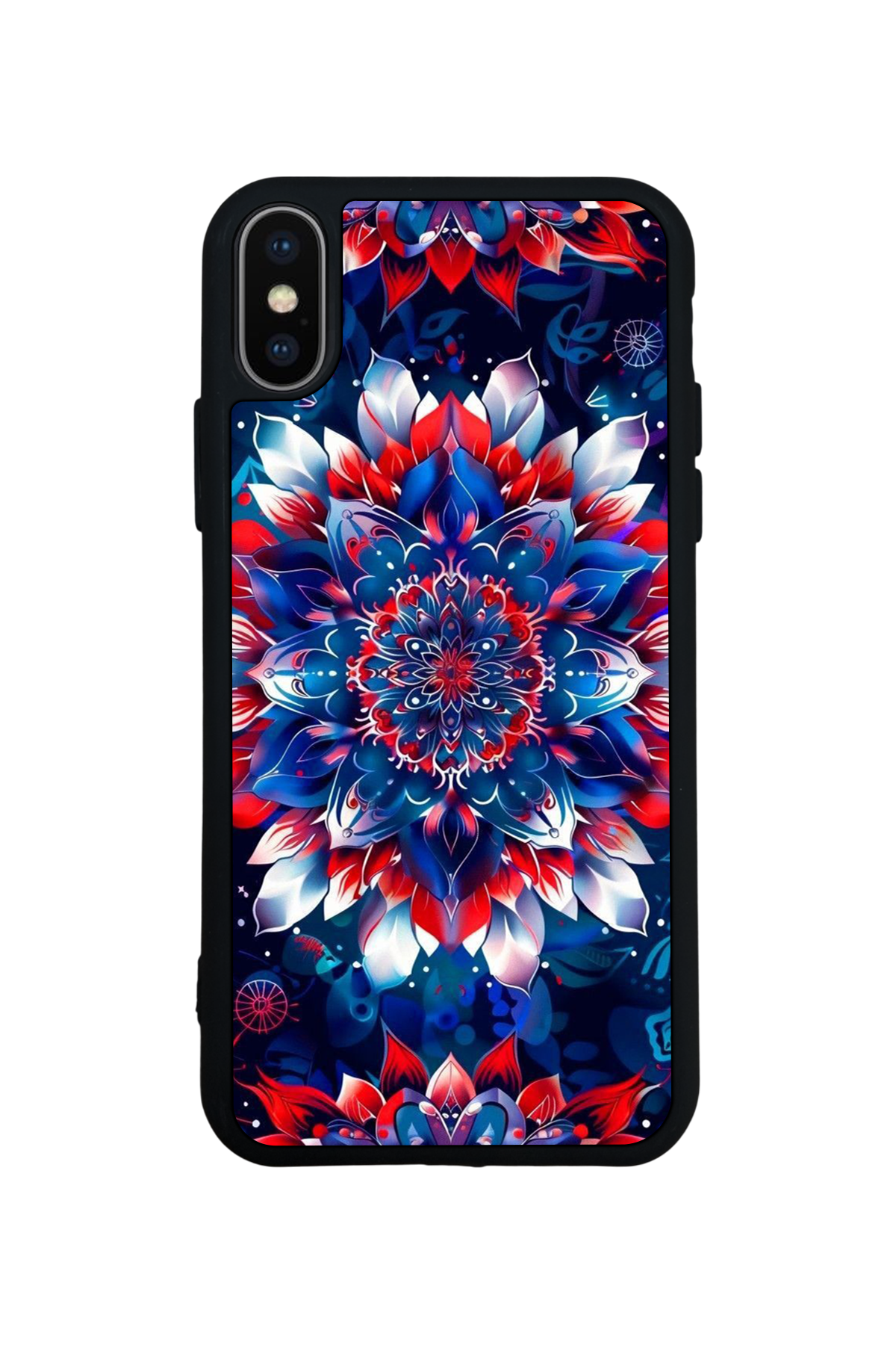 iPhone XS Max Uyumlu Mandala Tasarımlı Glossy Premium Kılıf