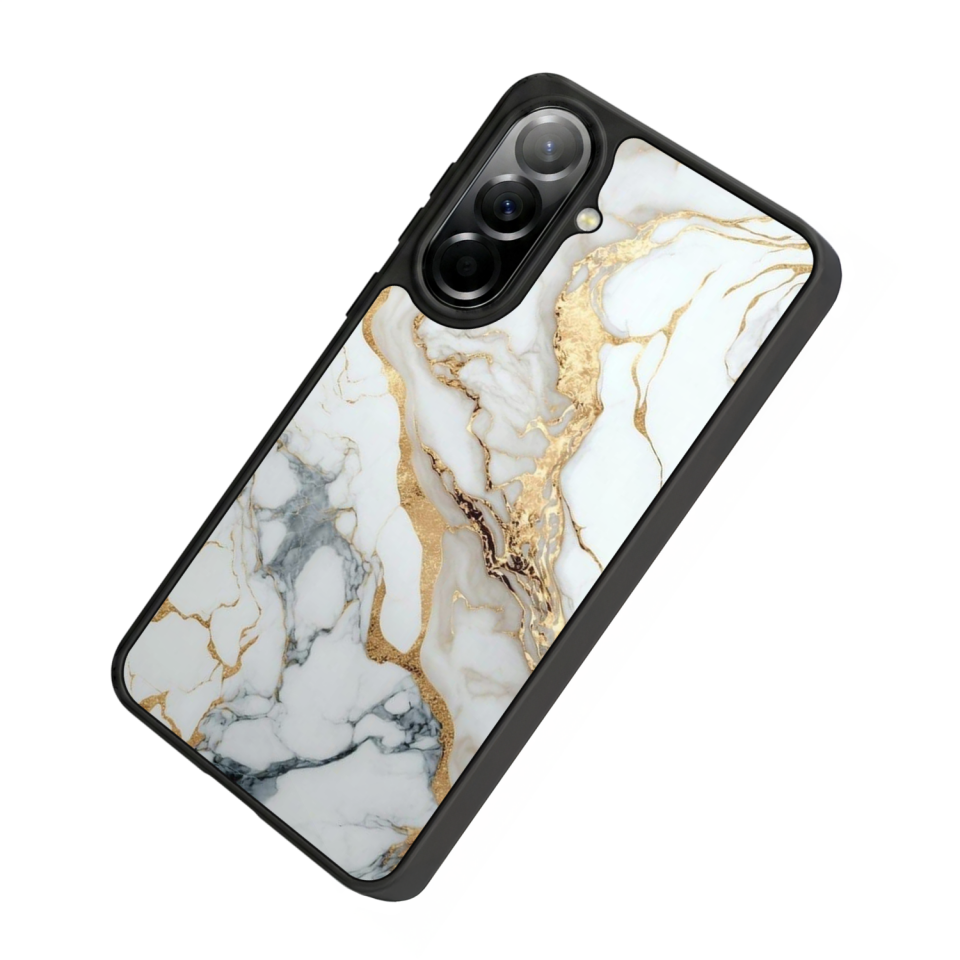 Samsung Galaxy A57 Uyumlu Mermer Marble Tasarımlı Glossy Premium Kılıf
