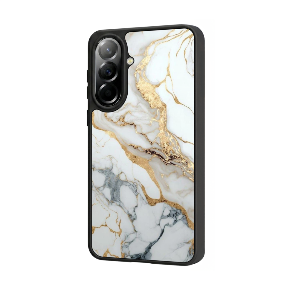 Samsung Galaxy A57 Uyumlu Mermer Marble Tasarımlı Glossy Premium Kılıf