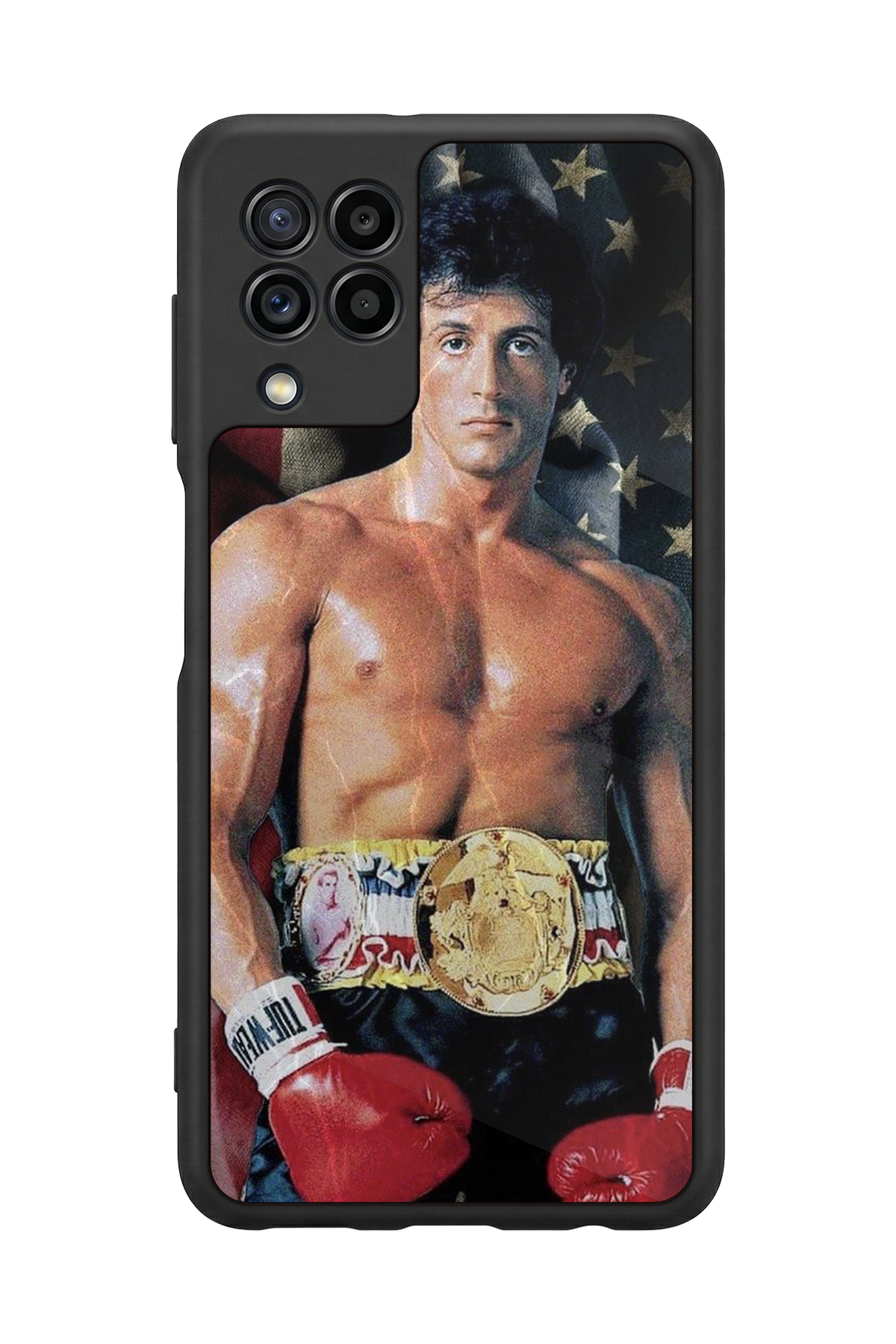 Samsung Galaxy M22 Uyumlu Rocky Tasarımlı Glossy Premium Kılıf