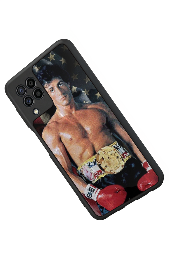 Samsung Galaxy M22 Uyumlu Rocky Tasarımlı Glossy Premium Kılıf