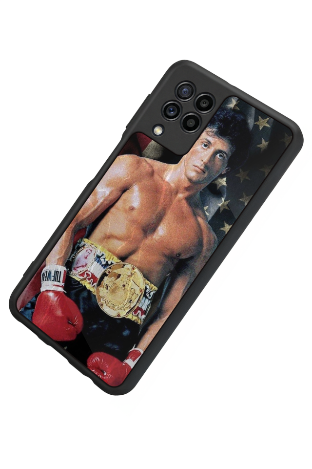 Samsung Galaxy M22 Uyumlu Rocky Tasarımlı Glossy Premium Kılıf