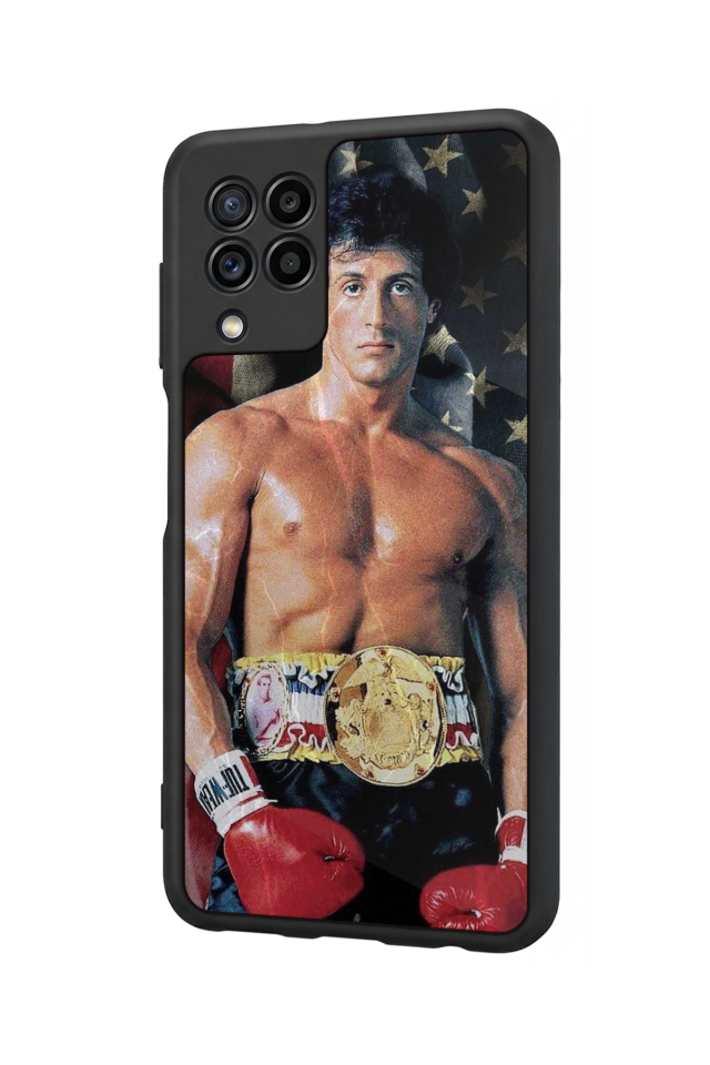Samsung Galaxy M22 Uyumlu Rocky Tasarımlı Glossy Premium Kılıf