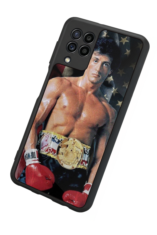 Samsung Galaxy M22 Uyumlu Rocky Tasarımlı Glossy Premium Kılıf