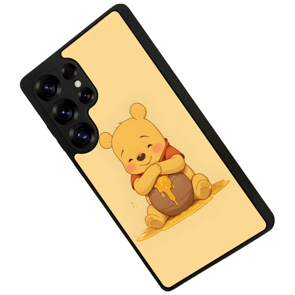 Samsung Galaxy S25 Ultra Uyumlu Winnie Tasarımlı Glossy Premium Kılıf