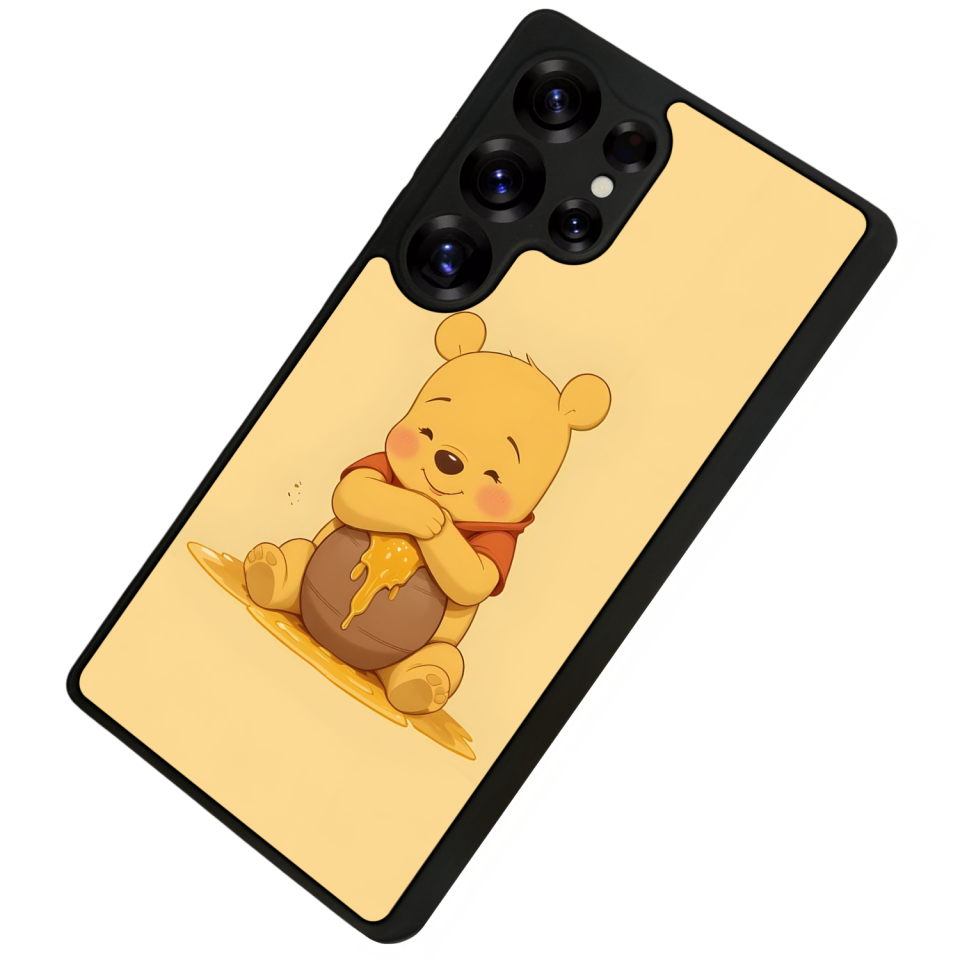 Samsung Galaxy S25 Ultra Uyumlu Winnie Tasarımlı Glossy Premium Kılıf