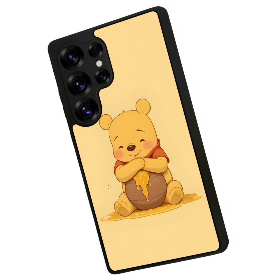 Samsung Galaxy S25 Ultra Uyumlu Winnie Tasarımlı Glossy Premium Kılıf