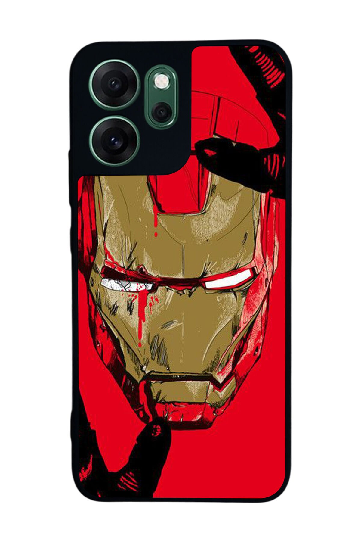 Oppo Reno 14F Uyumlu Iron Man ( Demir Adam ) Tasarımlı Glossy Premium Kılıf