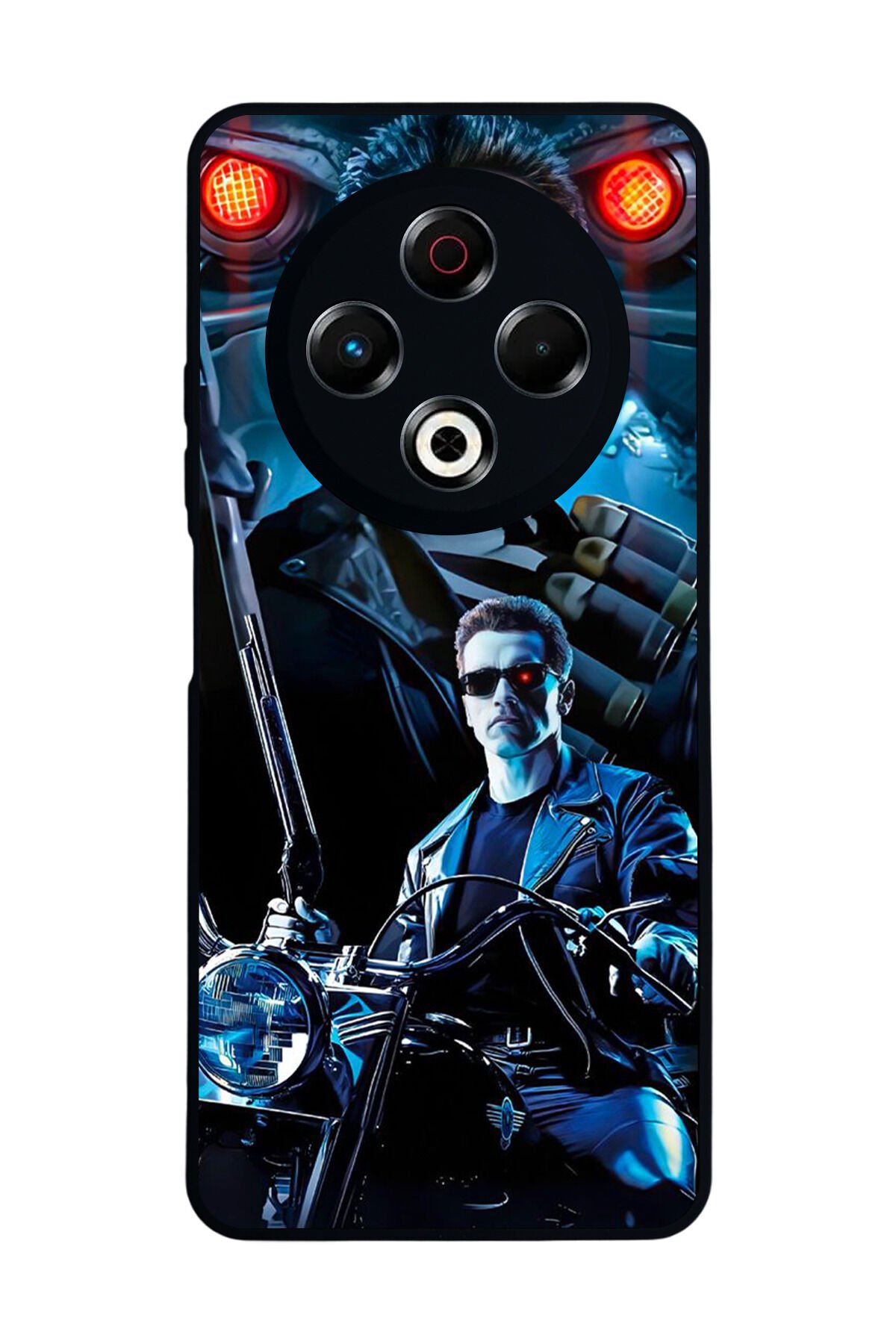 Tecno Spark 30 Uyumlu Terminator Tasarımlı Glossy Premium Kılıf